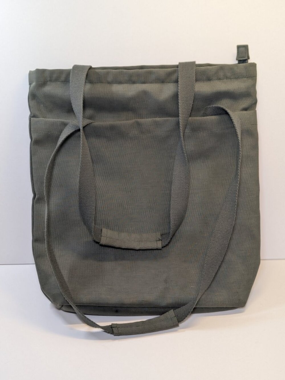 2 in 1 Convertible Tote Backpack Waterproof Holds 14 Inch Laptop Olive Gray